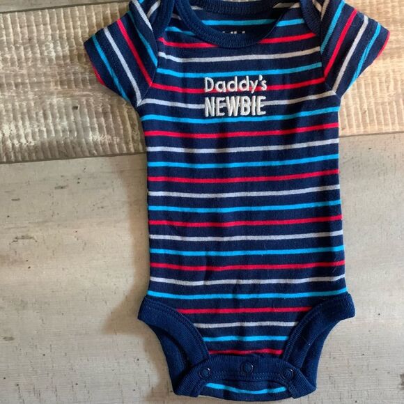 NWOT Carters/Child of mine lot of 3- PREEMIE one-piece onesies- baby‎ boy - Picture 5 of 11